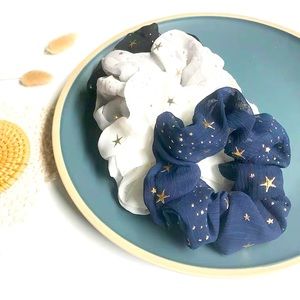 4 pack of Christmas stars Scrunchie